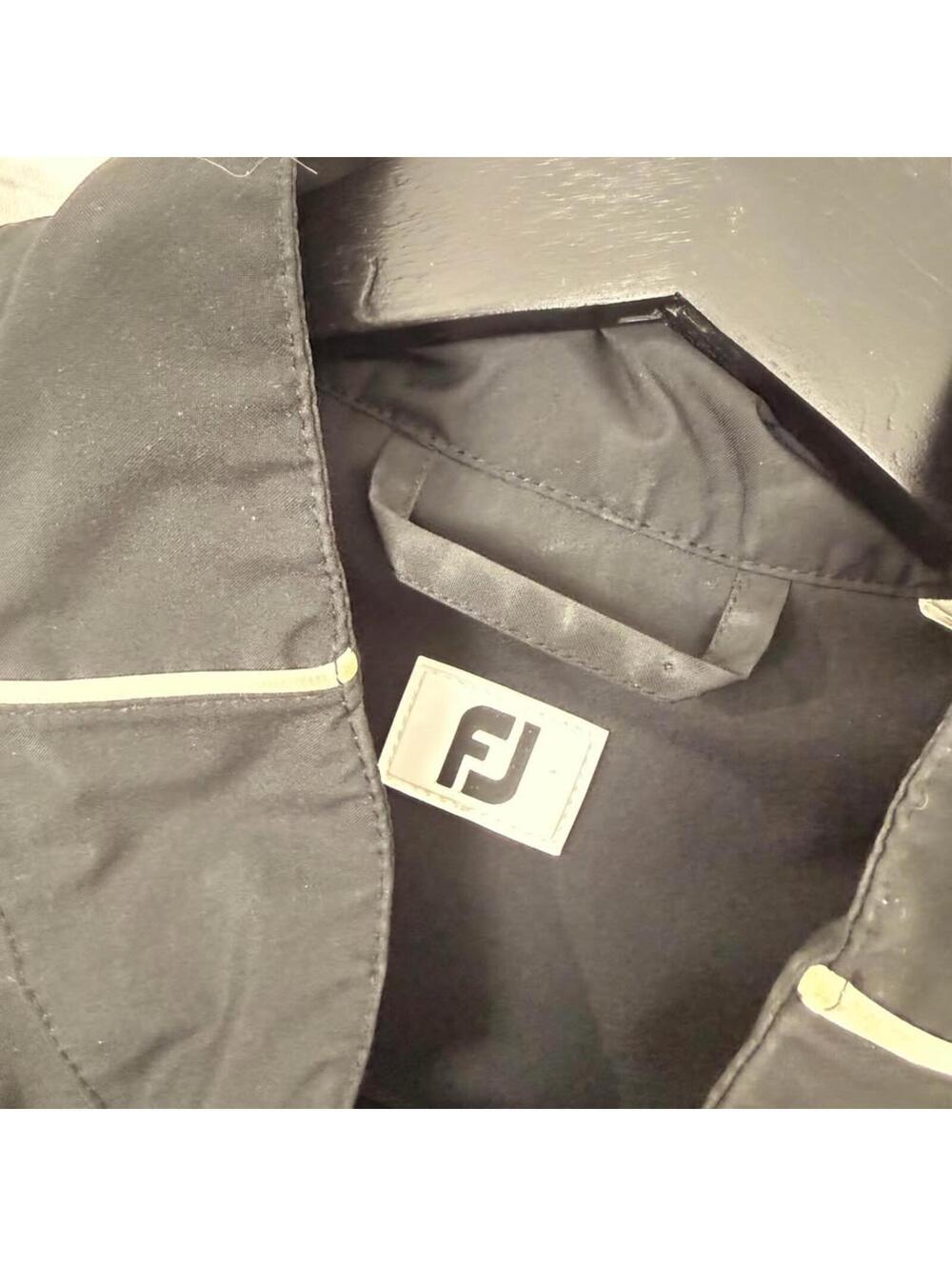 FootJoy Windbreaker Jacket Black Golf Men's M - Picture 2 of 7